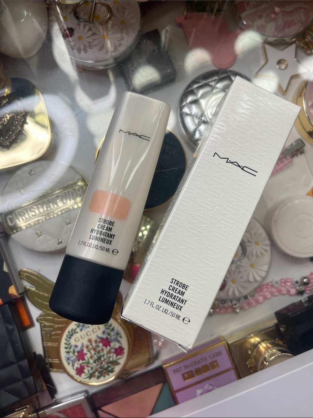 mac strobe cream peachlite 1.7oz full size